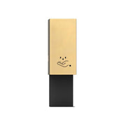 Nova California Luxe 19in Wall Mounted Touchless Hand Sanitizer Dispenser | Contemporary Steel Brushed Brass | Commercial Entryway | Model 7030573BB
