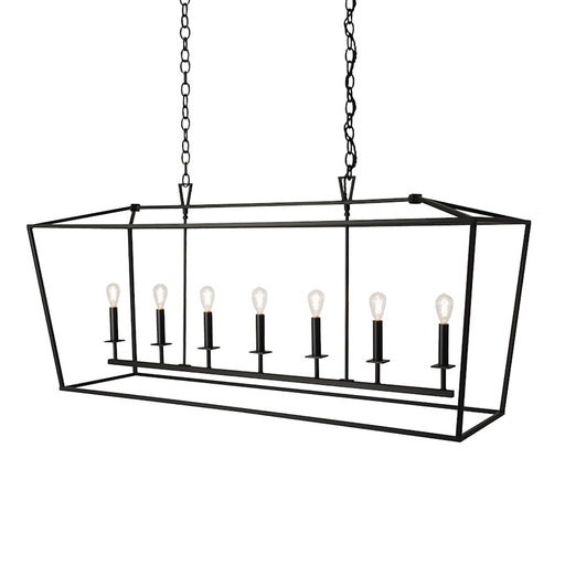 Norwell Lighting 7 Light Linear Cage Pendant