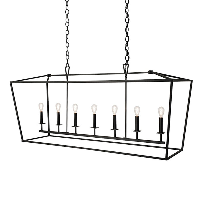 Norwell Lighting 7 Light Linear Cage Pendant