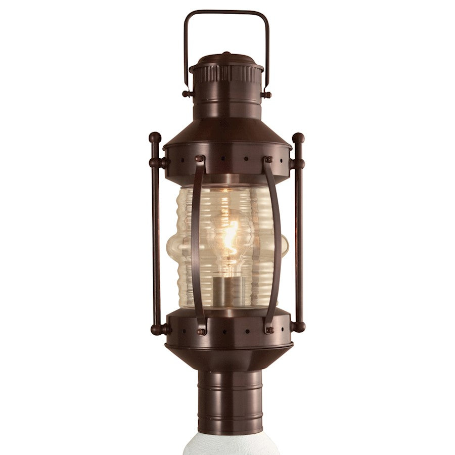 Norwell Lighting Seafarer 1 Light Post, Bronze