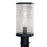 Norwell Lighting Polygon 1 Light Post, Matte Black