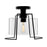 Norwell Lighting Cere Indoor/Outdoor 1 Light Semi Flush, Black