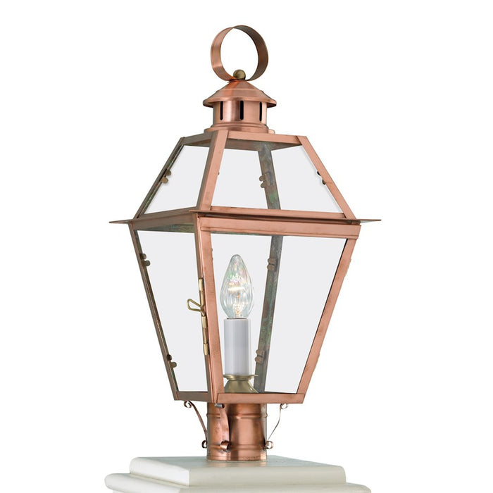 Norwell Lighting Old Colony Copper 1 Light Post, Copper