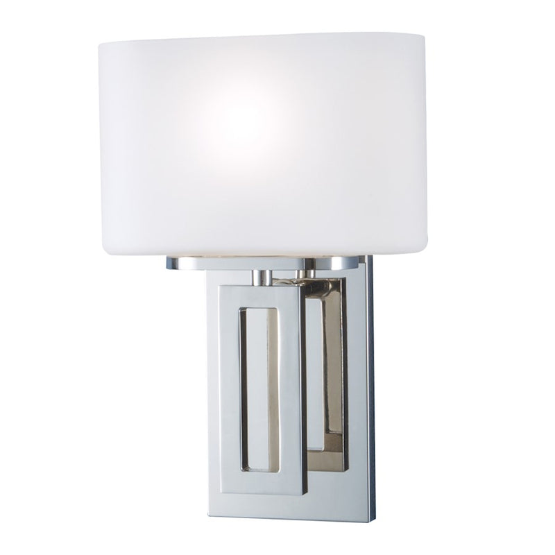 Norwell Lighting Hamilton 1 Light Sconce, Polish Nickel