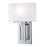 Norwell Lighting Hamilton 1 Light Sconce, Polish Nickel