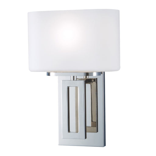 Norwell Lighting Hamilton 1 Light Sconce, Polish Nickel