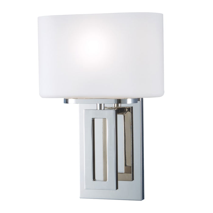 Norwell Lighting Hamilton 1 Light Sconce, Polish Nickel
