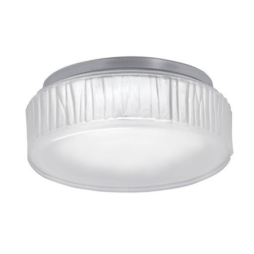 Norwell Lighting Bark Flush Light, Polished Nickel