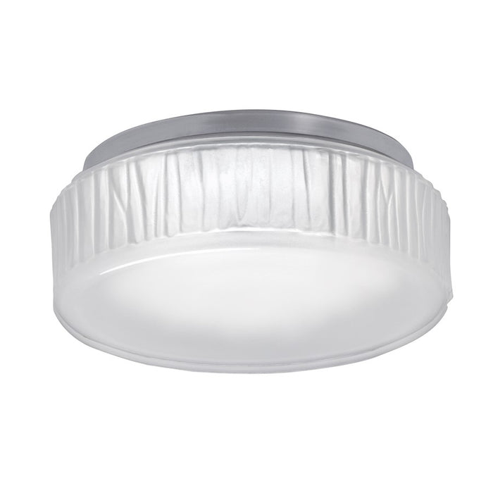 Norwell Lighting Bark Flush Light, Polished Nickel