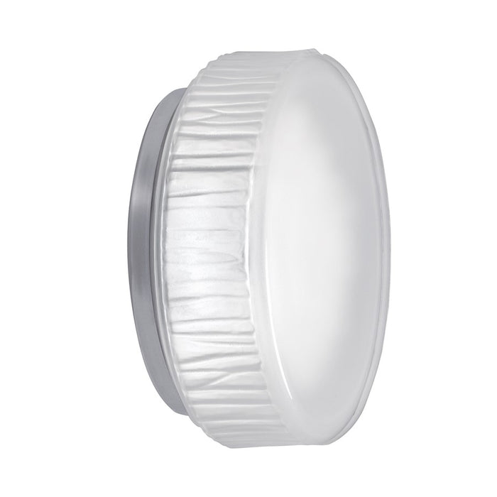 Norwell Lighting Bark Flush Light, Polished Nickel