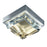 Norwell Lighting Crystal Flush Light, Brushed Nickel/Satin Brass
