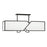 Norwell Lighting Moiselle Linear 6 Light Chandelier, Black/White