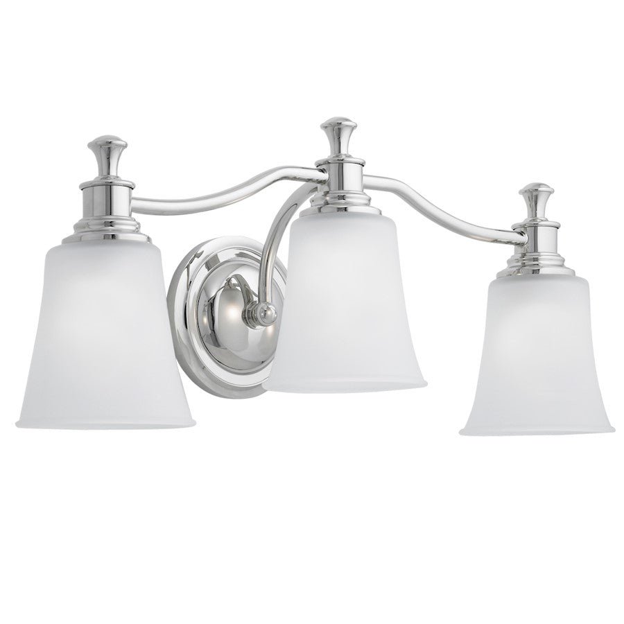 Norwell Lighting Sienna 3 Light Sconce, Chrome