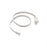 Nora 12" Power Line Interconnector For 24V Cct Tape Light, White - NARGB-710W