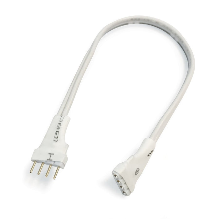 Nora Lighting 6" Linking Cable For Side-Lit Tape Light, White - NATL-206W