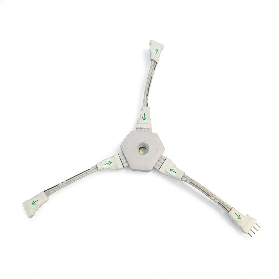 Nora Lighting "Y" Splitter Cable For Side-Lit Tape Light, White - NATL-300W