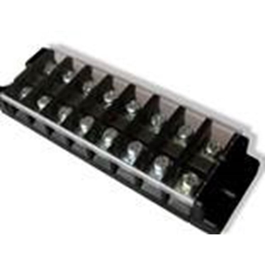 Nora Lighting Terminal Block, 8-In/8-Out, Black - NATL-408