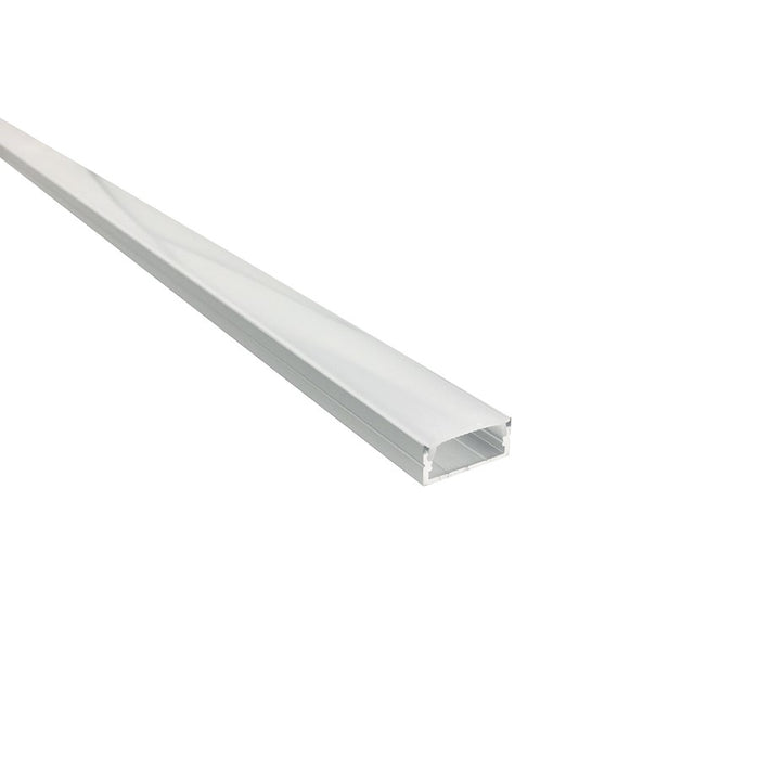 Nora 4-Ft Shallow Channel, AL/Plastic Diffuser/End Caps Included - NATL-C24A