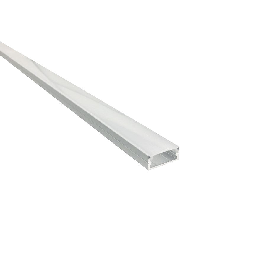 Nora 4-Ft Shallow Channel, AL/Plastic Diffuser/End Caps Included - NATL-C24A