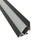 Nora 4-Ft Corner Channel, Black (Plastic Diffuser/End Caps Included) - NATL-C28B