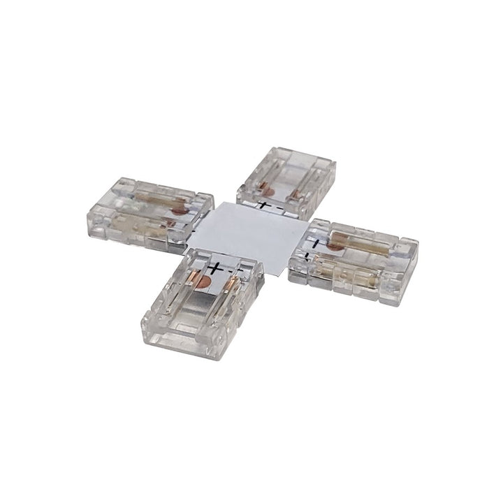 Nora Lighting X Connector For Cob LED Tape Light, White - NATLCB-X