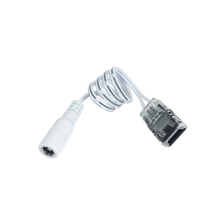Nora 12" Power Cord/Dc Connector For Comfort Dim Tape Light, White - NATLCD-210