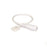 Nora 3" Power Cord/Dc Connector For Nutp71 Tape Light, White - NATLCFC-209-3A