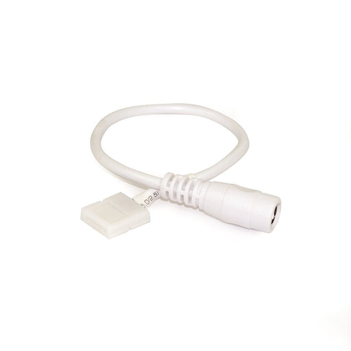 Nora 12" Power Cord/Dc Connector For Nutp51/81 Tape Light, WH - NATLCFC-609-12A