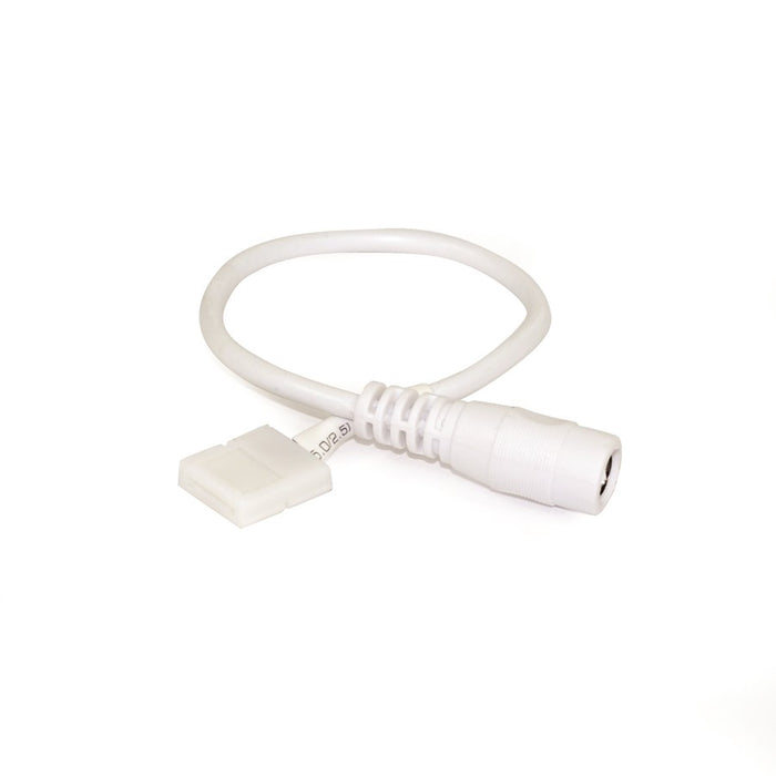Nora 96" Power Cord/Dc Connector For Nutp51/81 Tape Light, WH - NATLCFC-609-96A