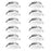 Nora 4" Contractor Canless LED DnLt/Deep Rfl/12-Pack, Wht, MPW