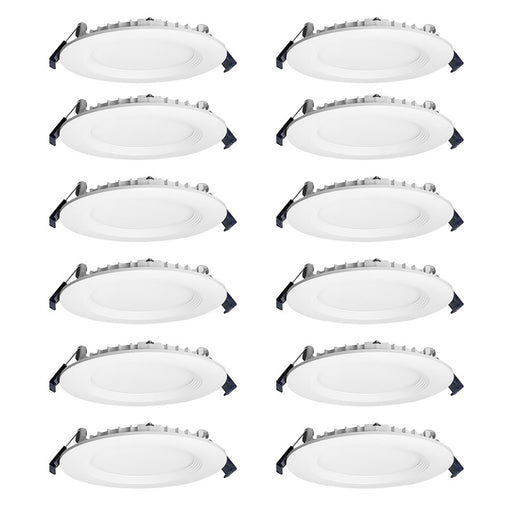 Nora 4" Contractor Canless LED Wfr DnLt/Reg Bfl/12-Pack, MPW