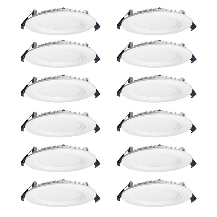 Nora 4" Contractor Canless LED Wfr DnLt/Reg Bfl/12-Pack, MPW