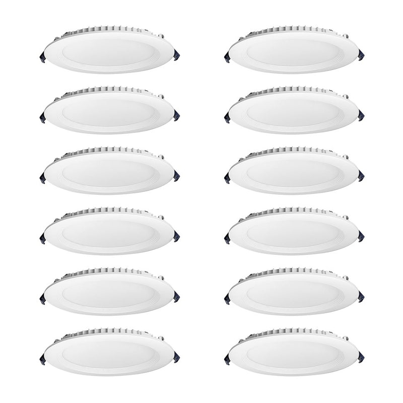 Nora 6" Contractor Canless LED Wfr DnLt/Reg Bfl/12-Pack, MPW