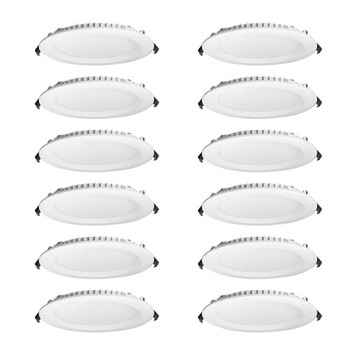 Nora 6" Contractor Canless LED Wfr DnLt/Reg Bfl/12-Pack, MPW