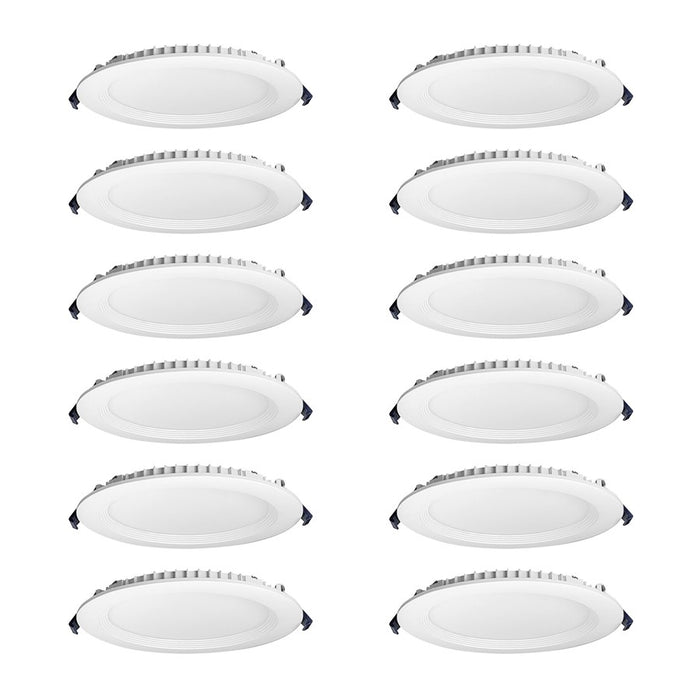 Nora 6" Contractor Canless LED Wfr DnLt/Reg Bfl/12-Pack, MPW