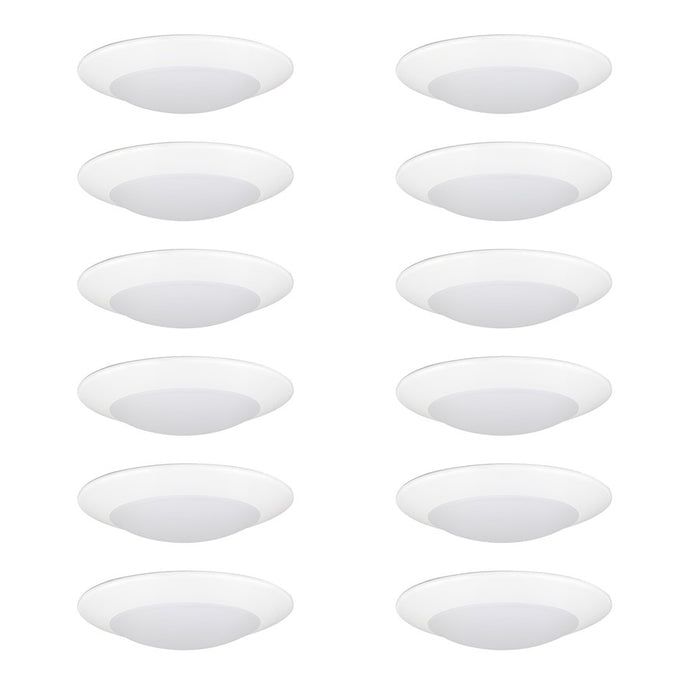 Nora 6" Contr LED Flush Mt Disk Lt, Wht (12-Pack), MPW