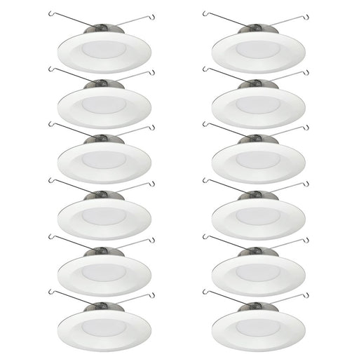 Nora 6" Contr LED Retro Rfl, Wht (12-Pack), MPW