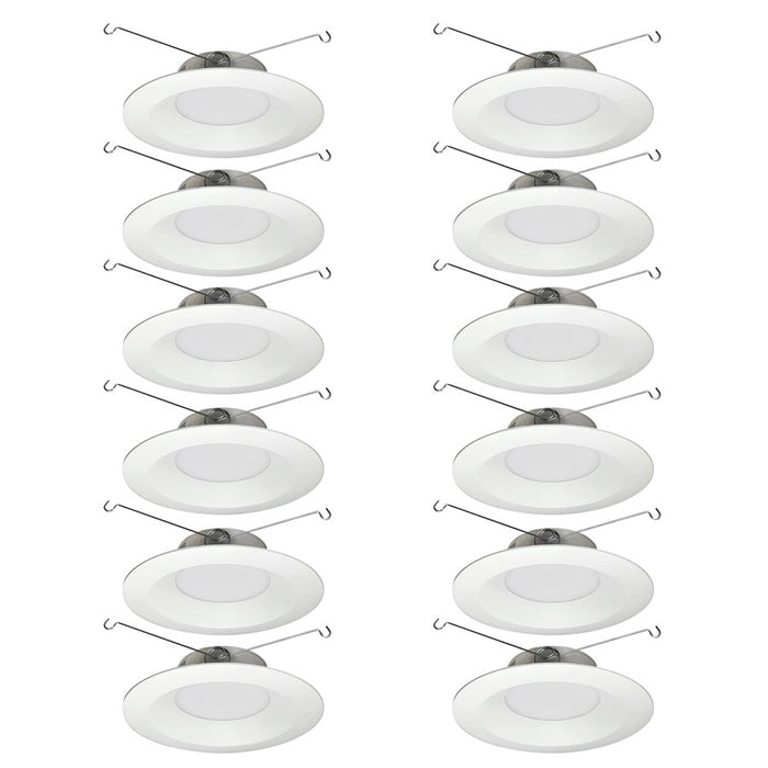 Nora 6" Contr LED Retro Rfl, Wht (12-Pack), MPW