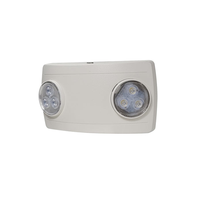 Nora Lighting Compact Dual Head LED Emergency Light, 120/277V/White - NE-612LEDW