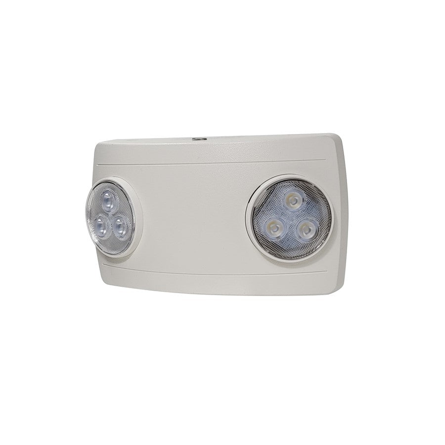 Nora Lighting Compact Dual Head LED Emergency Light, 120/277V/White - NE-612LEDW