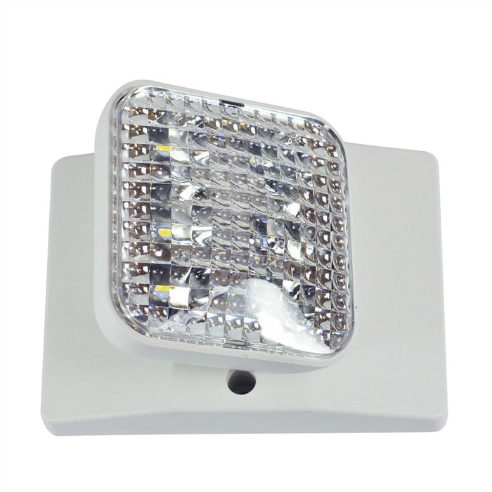 Nora Emergency LED Single Square Head Remote, 1X 1W/75Lm/White - NE-871LEDW