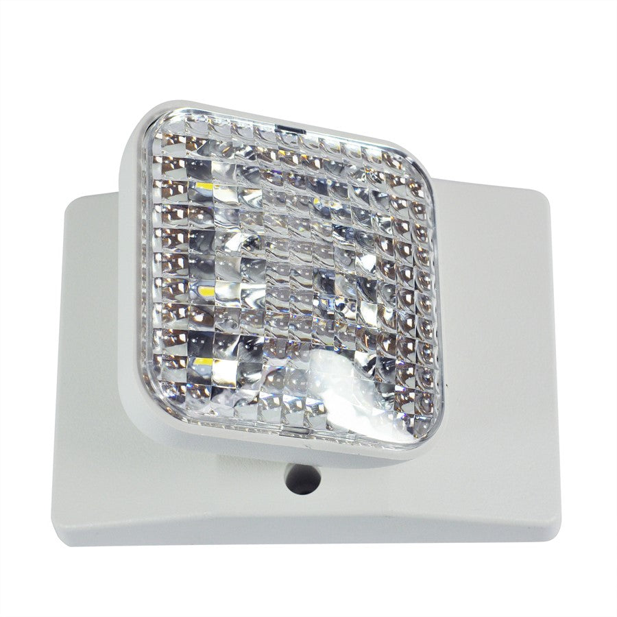 Nora Emergency LED Single Square Head Remote, 1X 1W/75Lm/White - NE-871LEDW