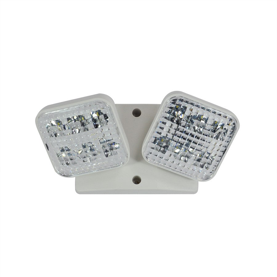 Nora Emergency LED Single Square Head Remote, 2X 1W/150Lm/White - NE-872LEDW