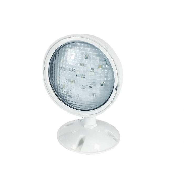 Nora Lighting Emergency LED Single Head Remote/Wet/1x 1W/80lm, White - NE-981