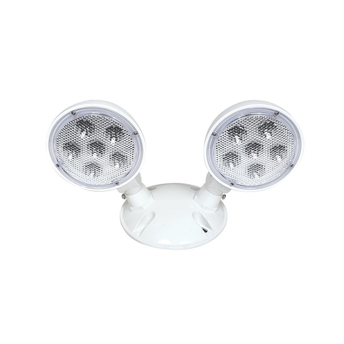 Nora Lighting Emergency LED Dual Head Remote/Wet/(2) 100lm/1W, White - NE-984
