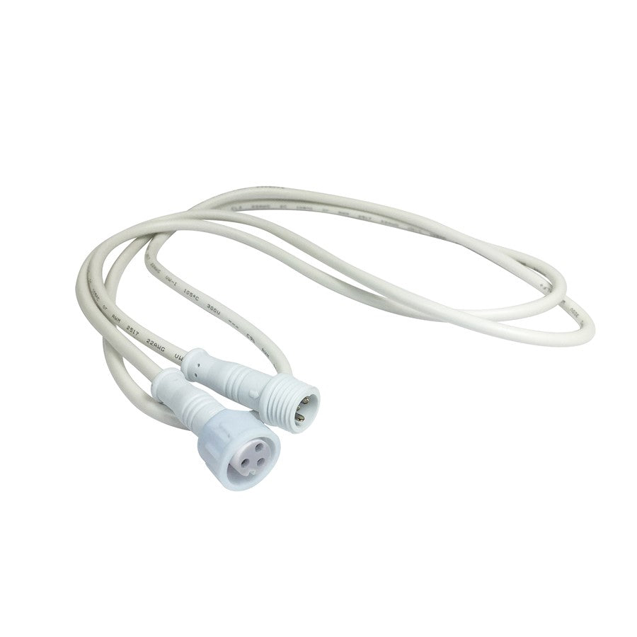 Nora 20' QC Extension Cable For Can-Less Downlight, WH - NEFLINTW-EW-20