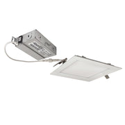 Nora 6" Flin Square Wafer LED Downlight, 1150Lm/13.5W/White - NEFLINTW-S6233MPW
