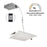 Nora 6" Flin Square Wafer LED Downlight, 1150Lm/13.5W/White