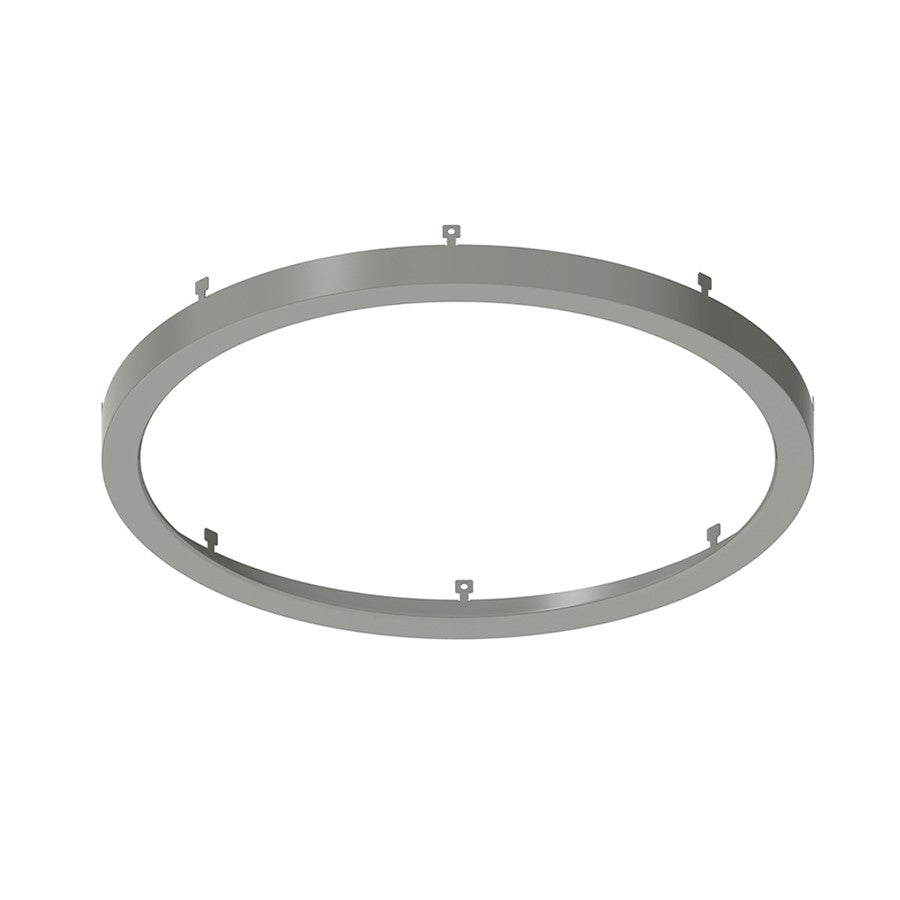Nora 12" Decorative Metal Ring for NELO-12RTWMPW, Nickel/Wht, MPW - NELO-12RBN