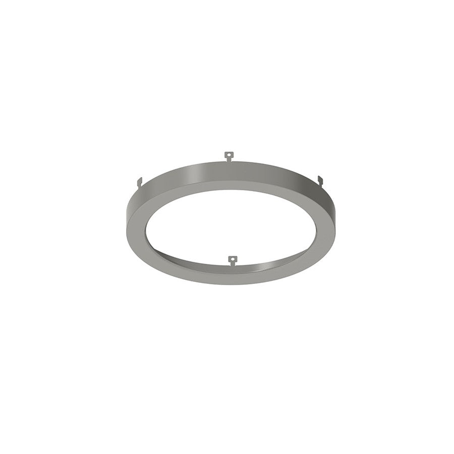 Nora 6" Decorative Metal Ring for NELO-6RTWMPW, Nickel/Wht, MPW - NELO-6RBN
